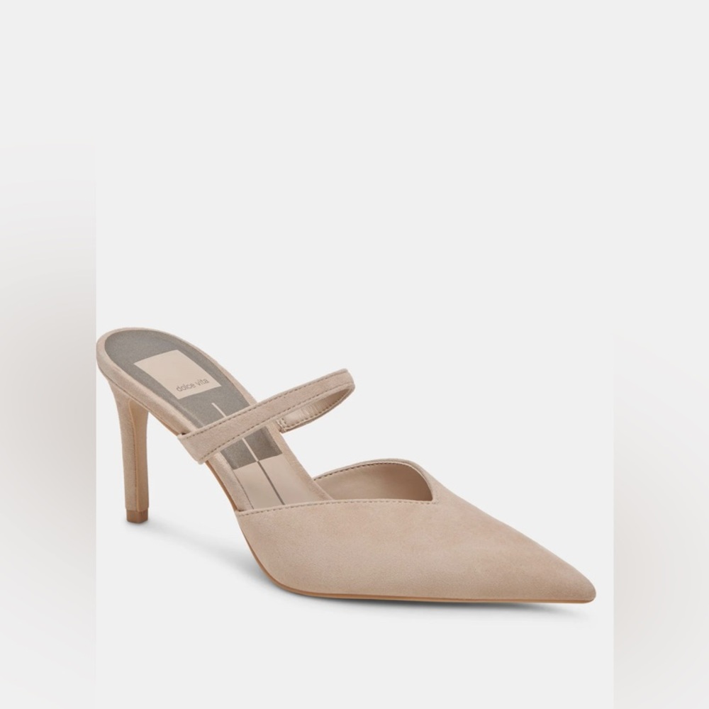 Dolce Vita Taupe Suede Heels
